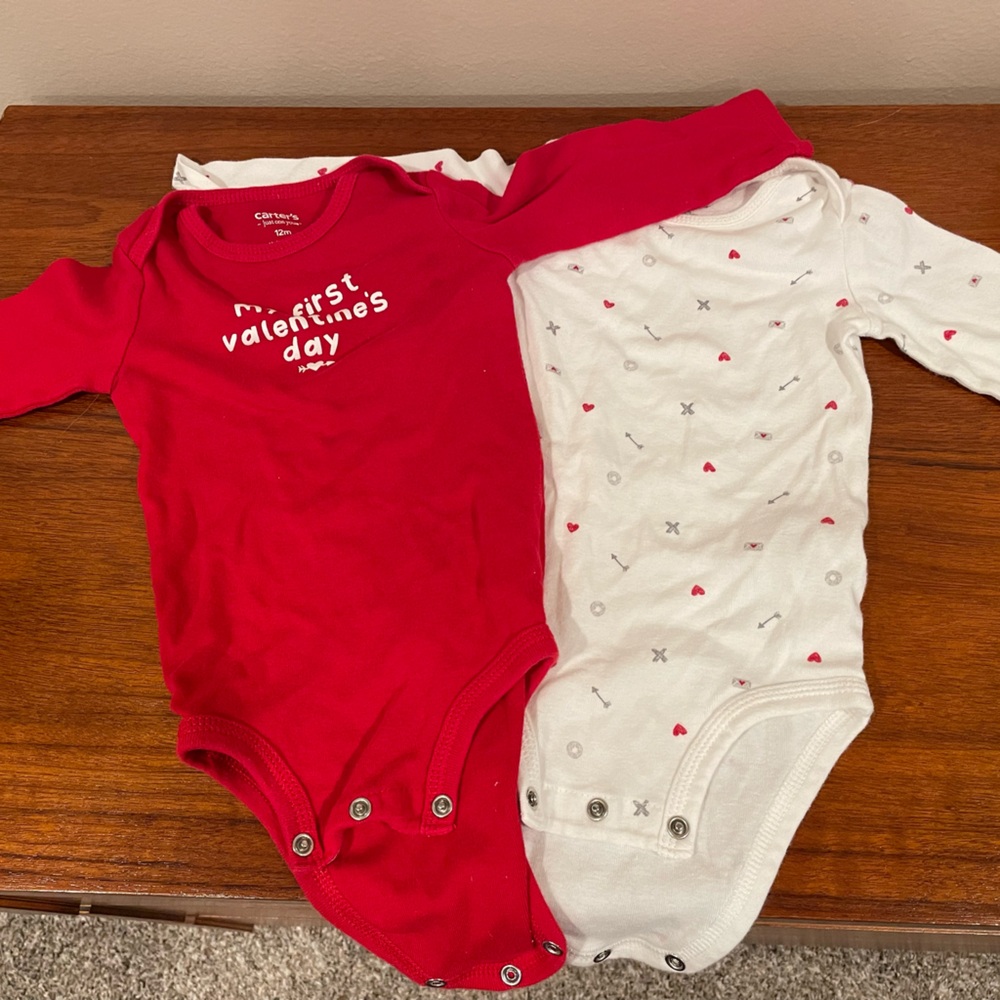 Carters Valentines Day Onesies